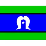 Torres Strait Islander vlag vector tekening